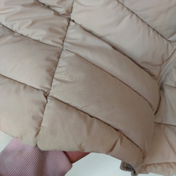 Lauren Ralph Lauren Hooded Puffer Jacket Size Large In Birch - Picture 4 of 11